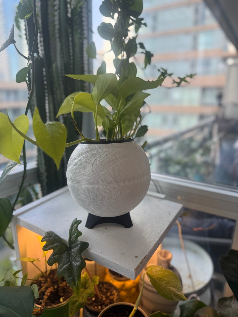 Nike Mini Basketball Planter (White)