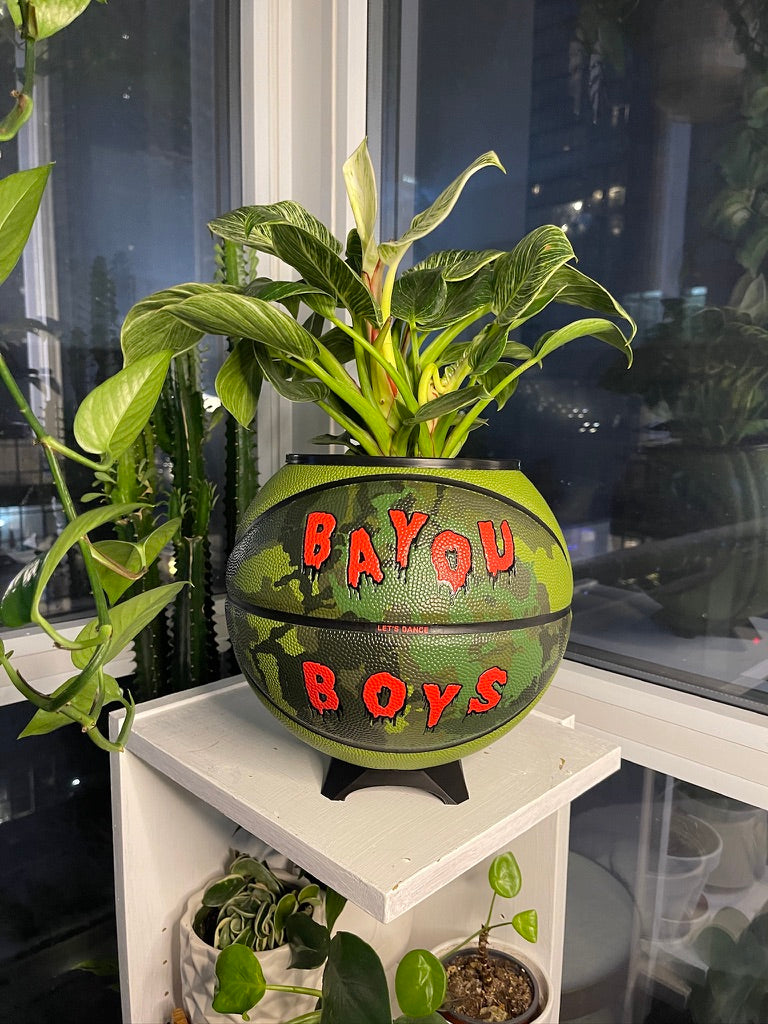 Nike Jordan Large Basketball Planter (Bayou Boys)