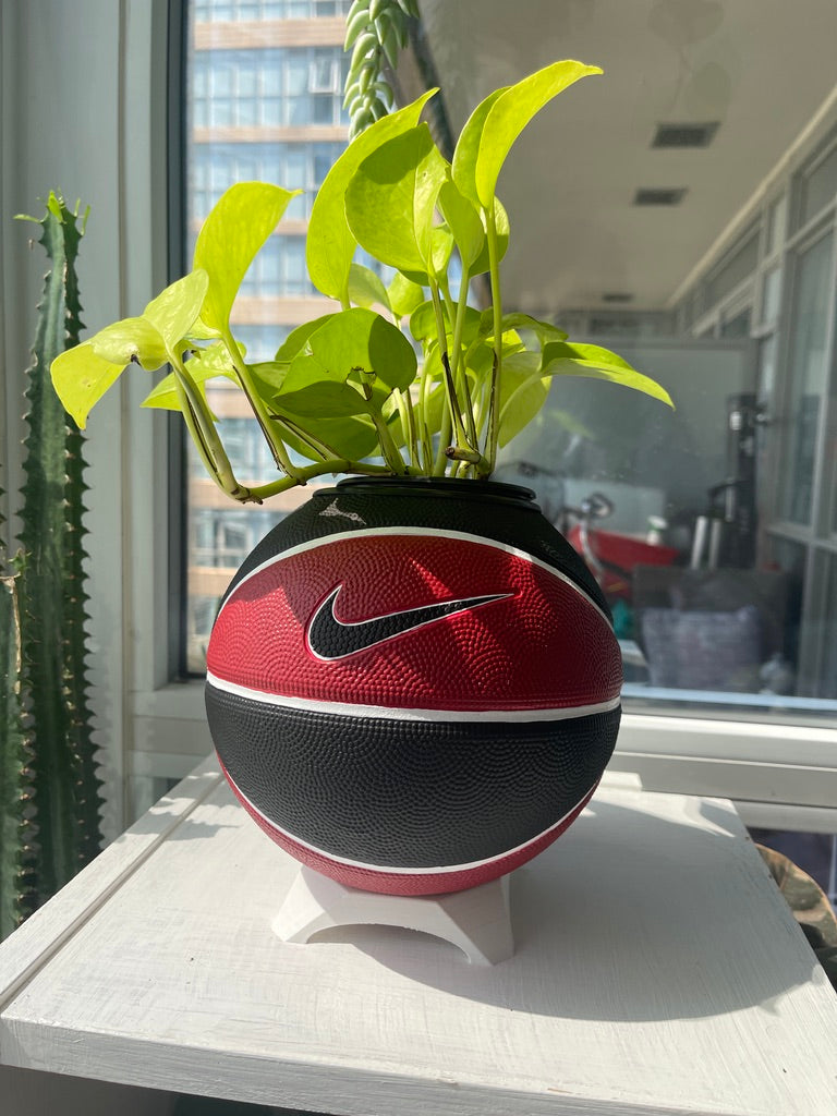 Nike Mini Basketball Planter (Red, White, & Black)