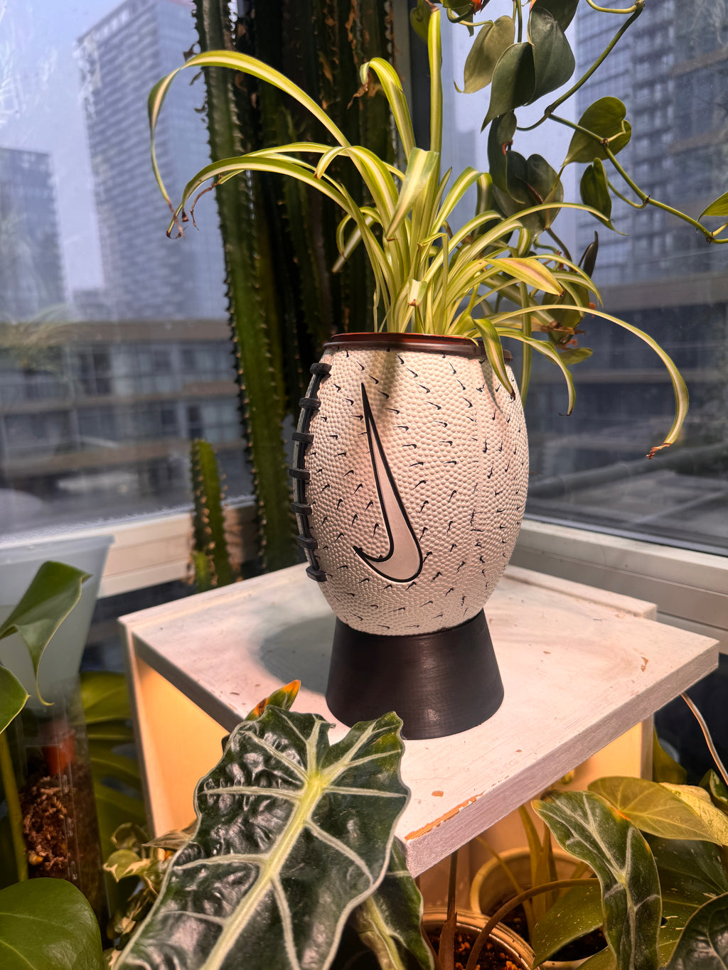 Nike Mini Football Planter (Paper White)