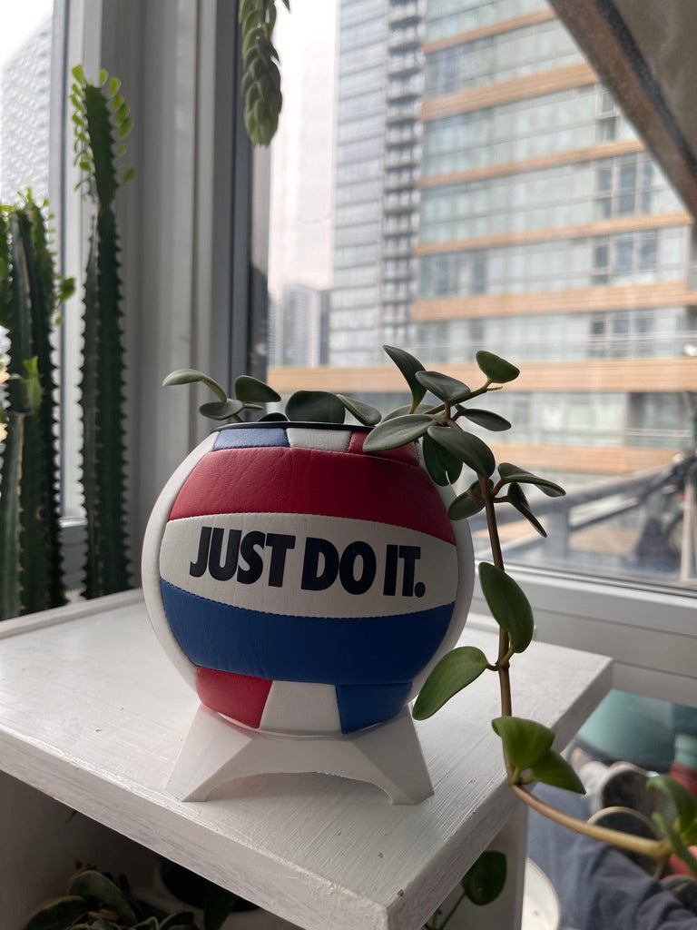 Nike Mini Volleyball Planter (Red, White & Blue)