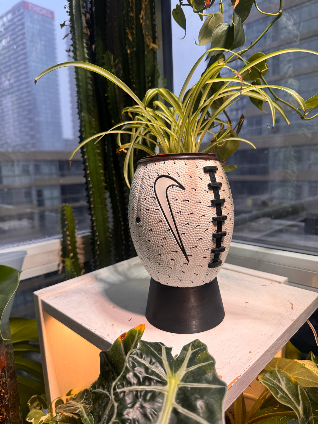 Nike Mini Football Planter (Paper White)