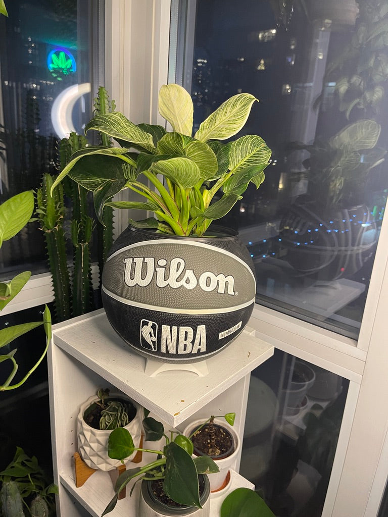 Large Basketball Planter (Brooklyn Nets)