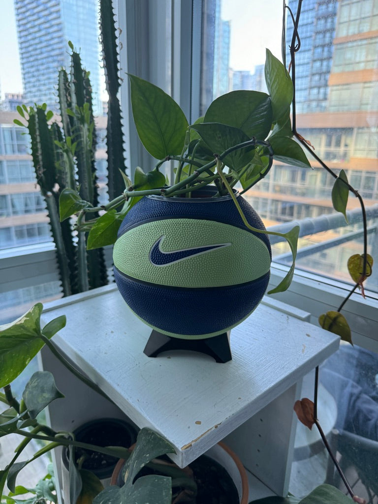 Nike Mini Basketball Planter (Blueberry Lime)