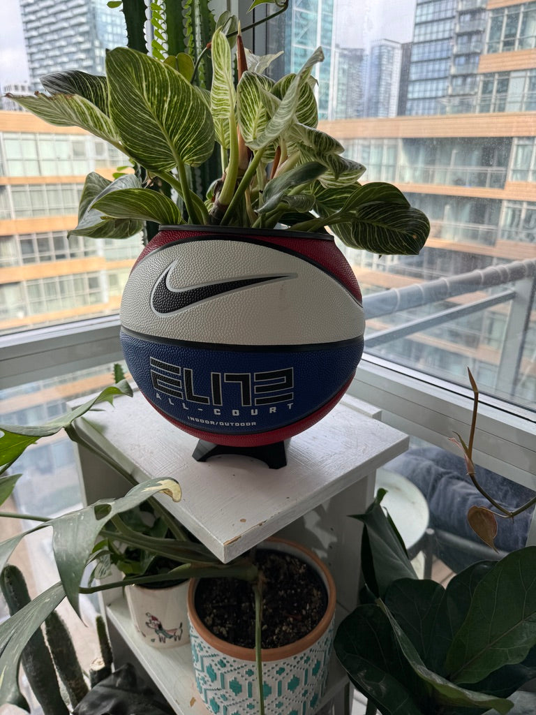 Nike Large Basketball Planter (Red, White, & Blue Elite)