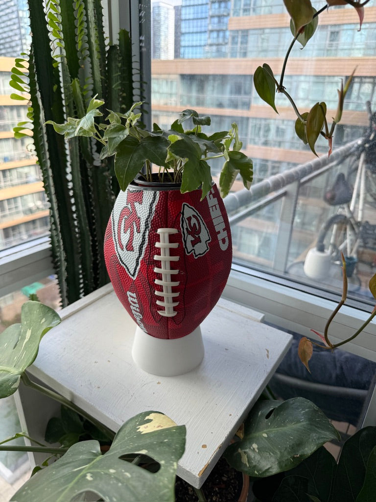Large Football Planter (Kansas City Chiefs)