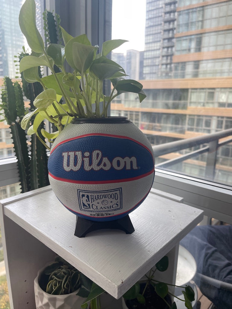 Mini Basketball Planter (New Jersey Nets)