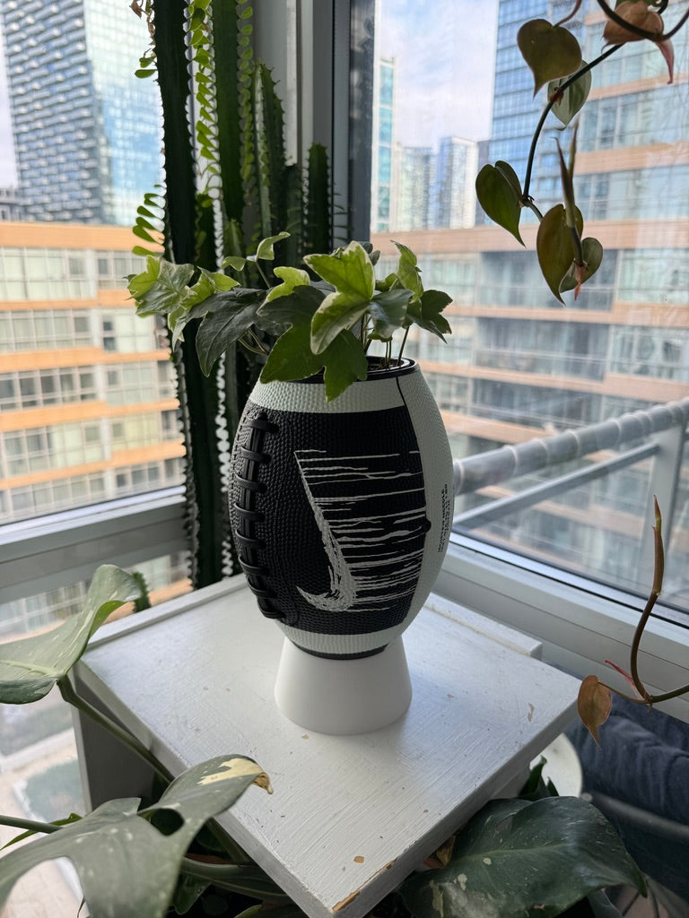 Nike Large Football Planter (White & Black)