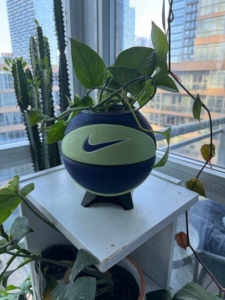 Nike Mini Basketball Planter (Blueberry Lime)