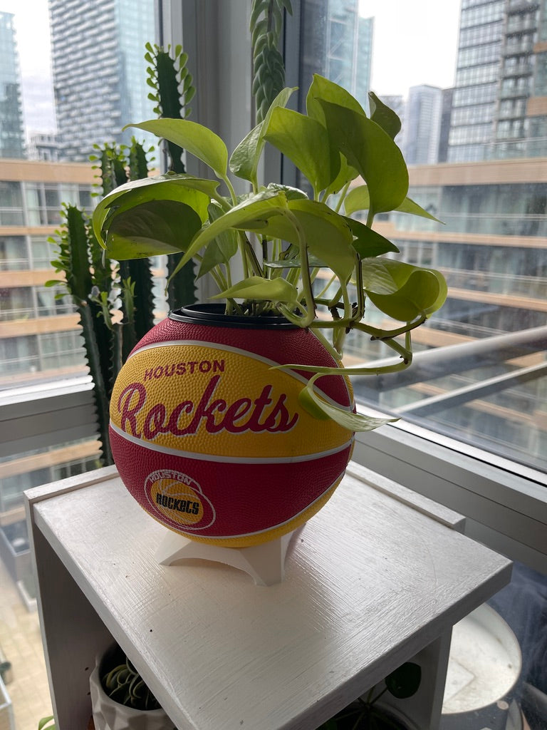 Mini Basketball Planter (Houston Rockets)