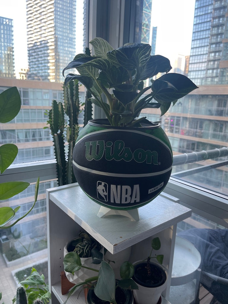 Large Basketball Planter (Boston Celtics - Tie Dye)