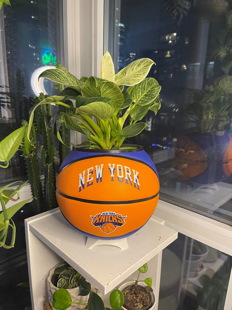 Large Basketball Planter (New York Knicks Modern)