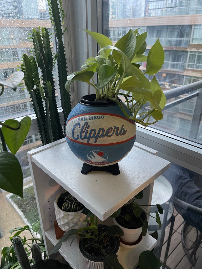 Mini Basketball Planter (San Diego Clippers)