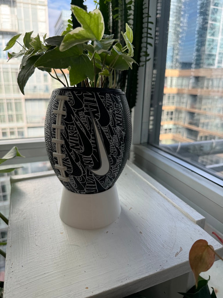 Nike Mini Football Planter (Black and White)