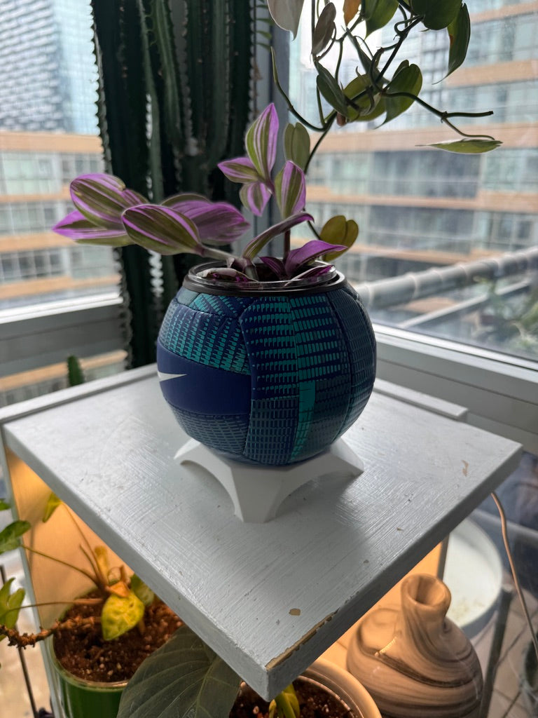 Nike Mini Volleyball Planter (Dusty Blue)