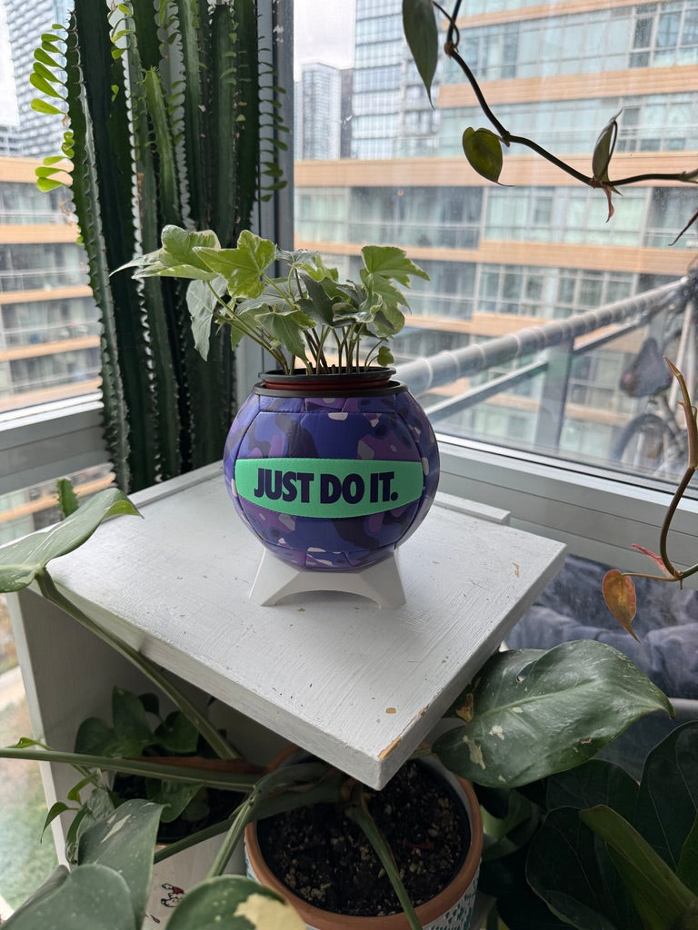Nike Mini Volleyball Planter (Purple Obsession)