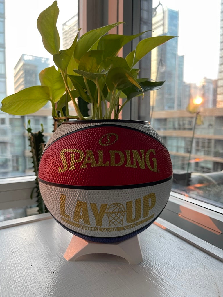 Mini Basketball Planter (Red, White, & Blue Lay Up)