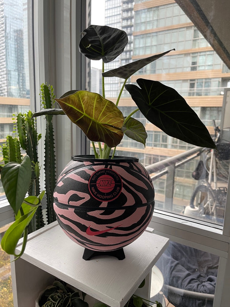 Nike Large Basketball Planter (Pink Zebra)