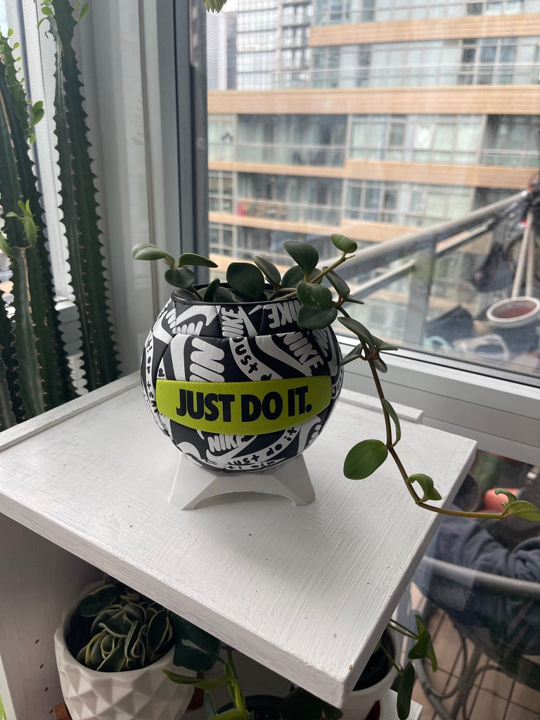Nike Mini Volleyball Planter (Green Volt)