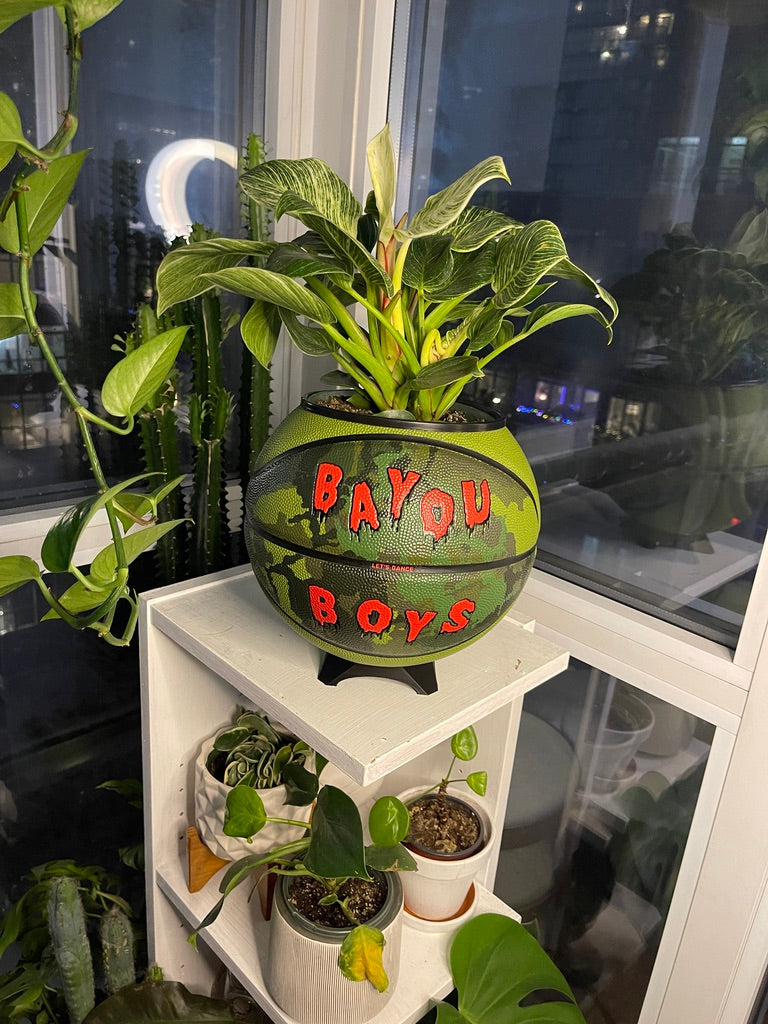 Nike Jordan Large Basketball Planter (Bayou Boys)