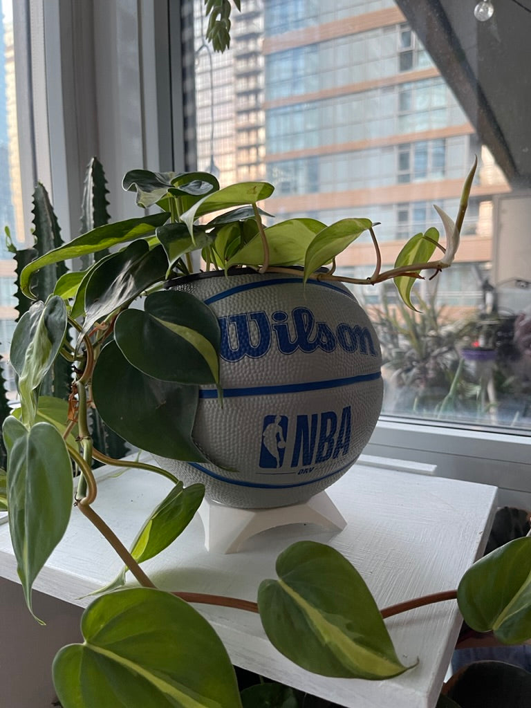 Mini Basketball Planter (NBA Grey)