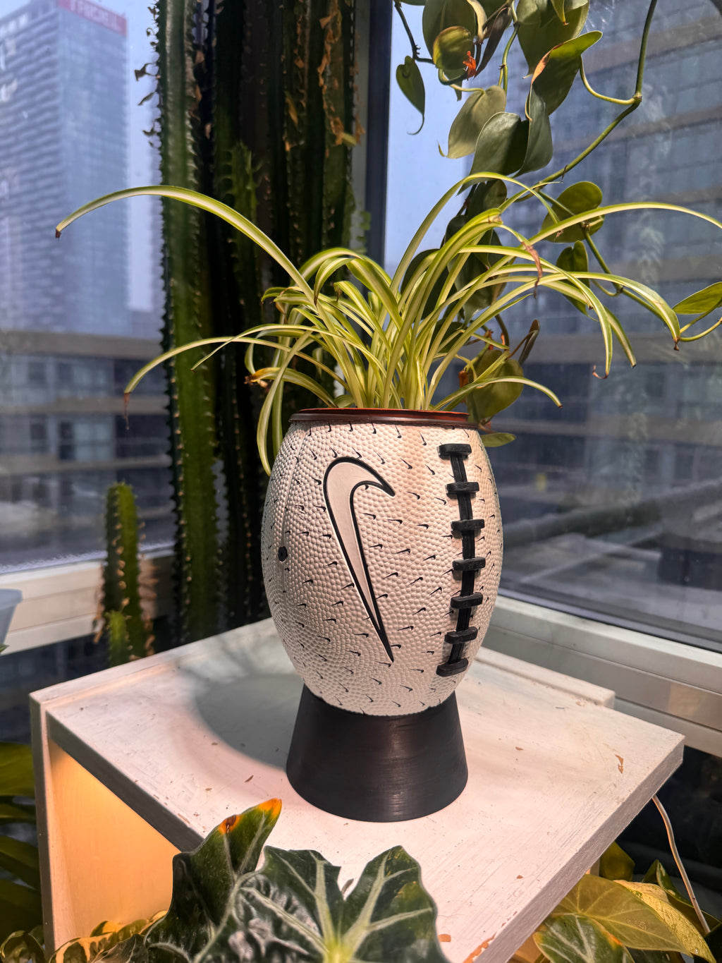 Nike Mini Football Planter (Paper White)