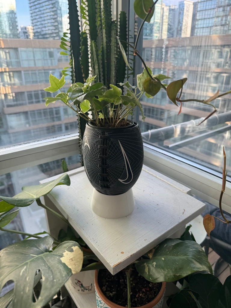 Nike Mini Football Planter (Black Web)