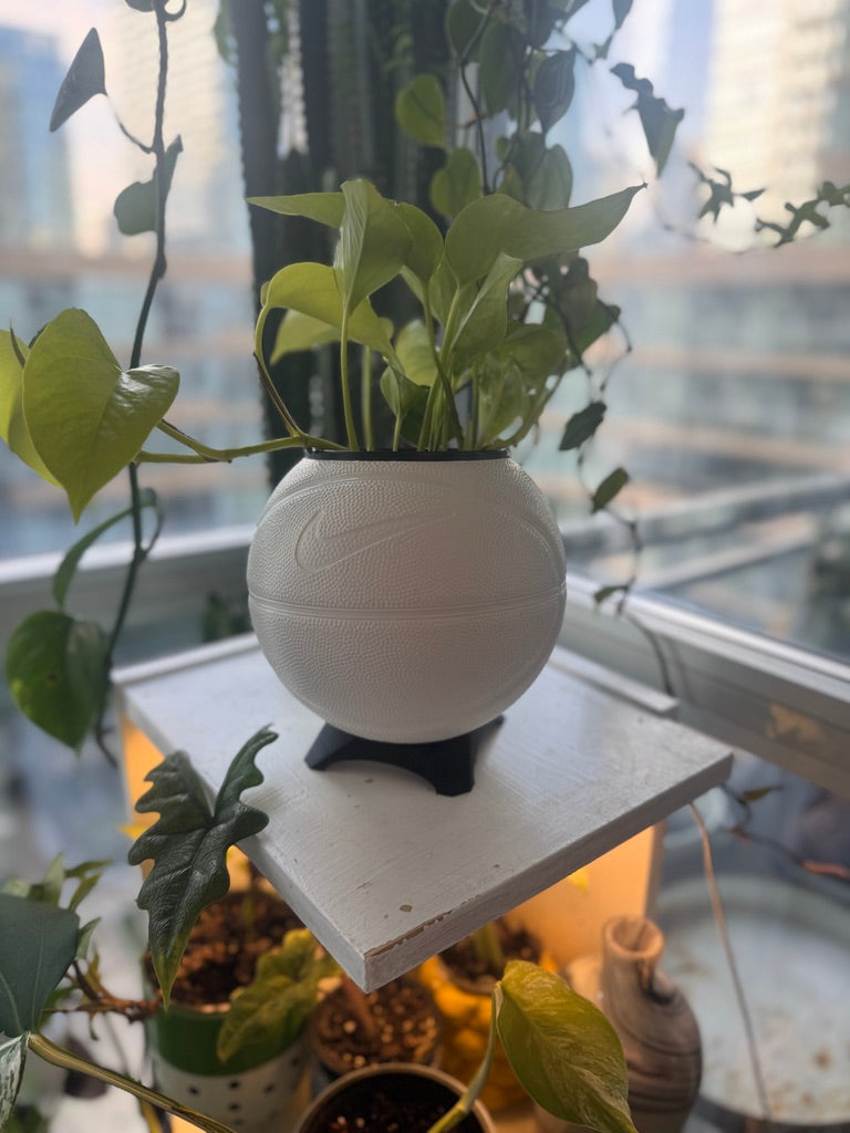 Nike Mini Basketball Planter (White)