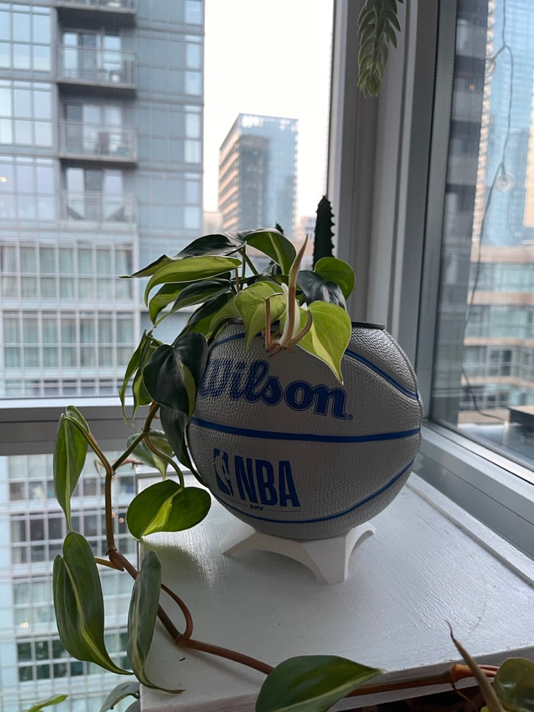 Mini Basketball Planter (NBA Grey)