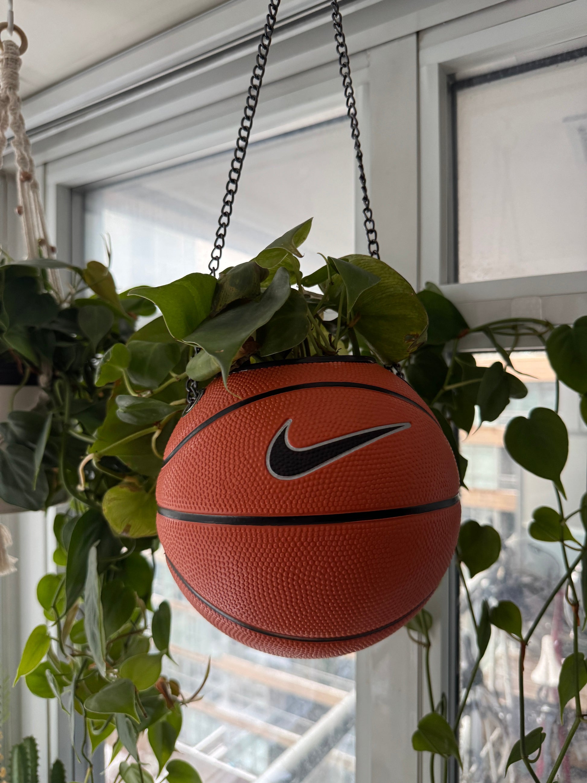 Nike Mini Basketball Hanging Planter (Black Chain OG)