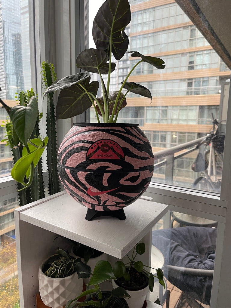 Nike Large Basketball Planter (Pink Zebra)