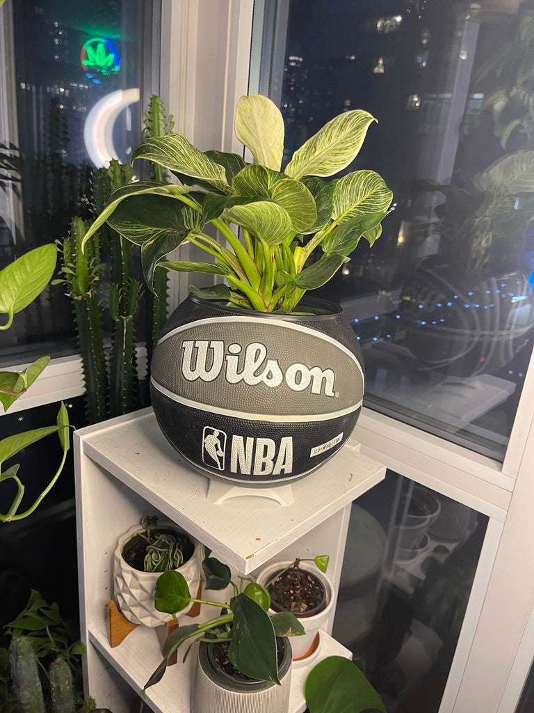 Large Basketball Planter (Brooklyn Nets)