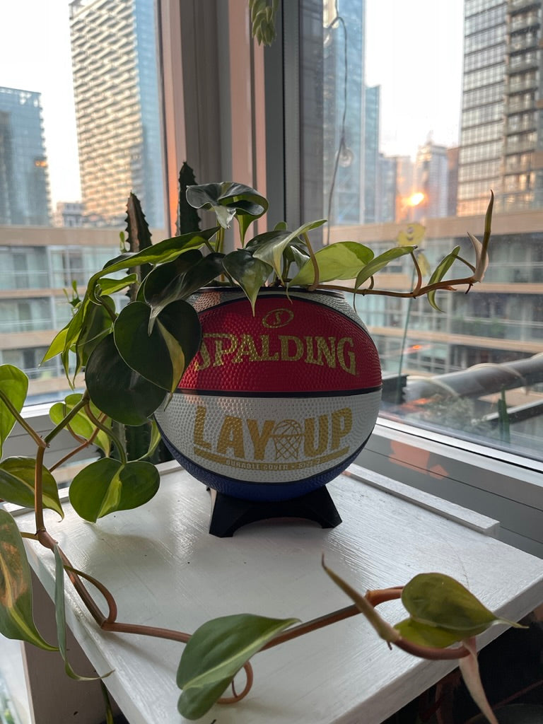 Mini Basketball Planter (Red, White, & Blue Lay Up)