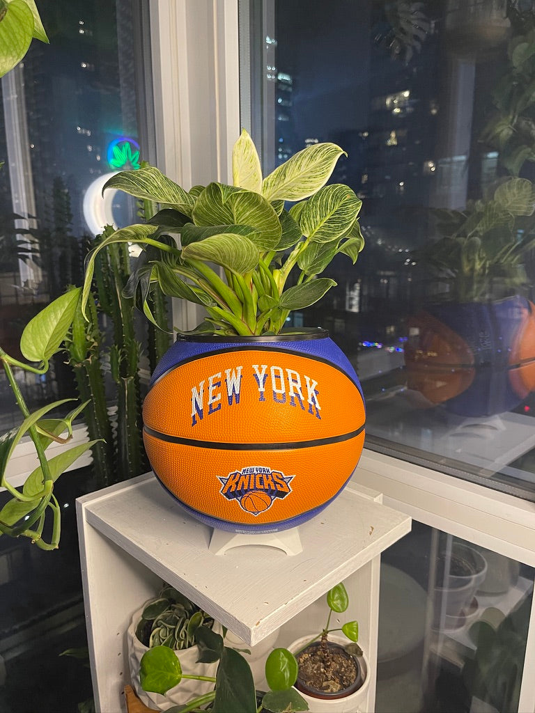Large Basketball Planter (New York Knicks Modern)