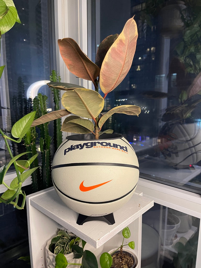 Nike Large Basketball Planter (Ball For All White)