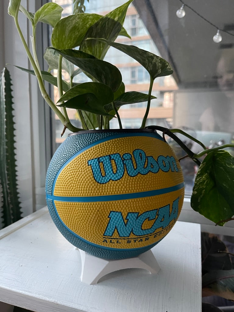 Mini Basketball Planter (NCAA Yellow)