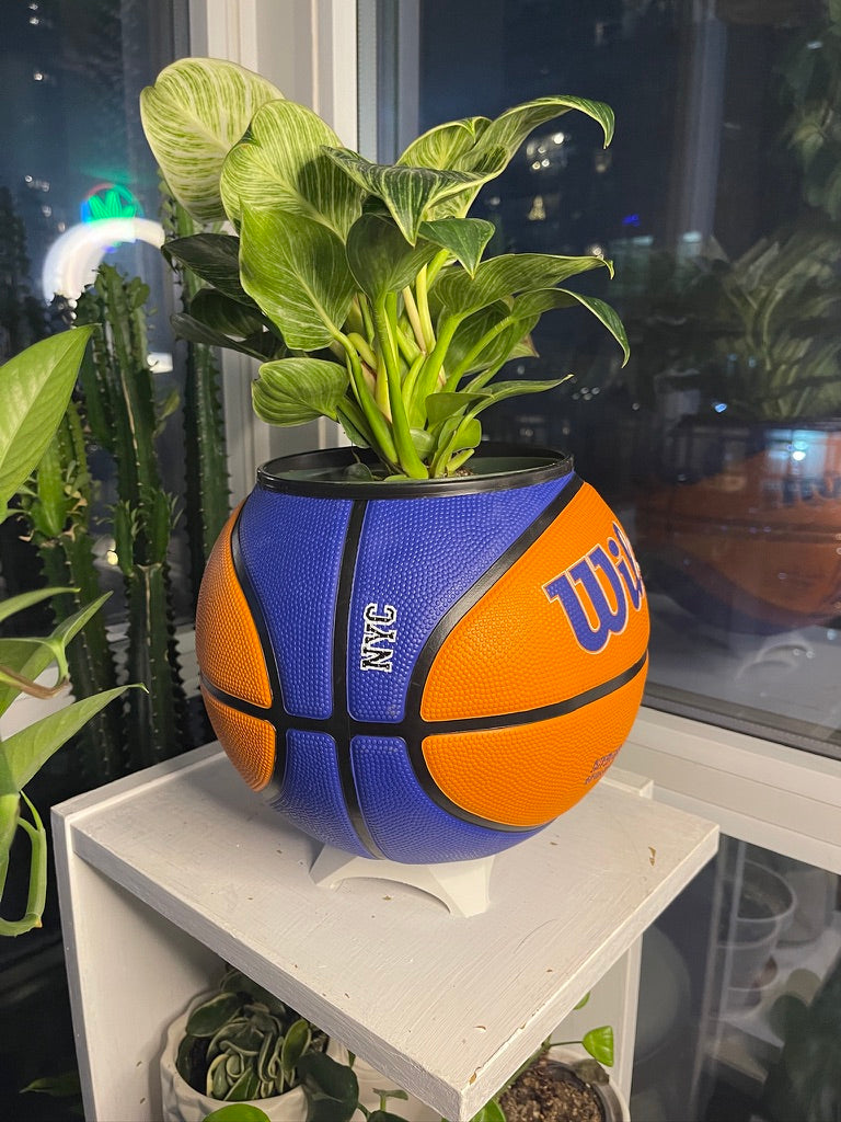 Large Basketball Planter (New York Knicks Modern)