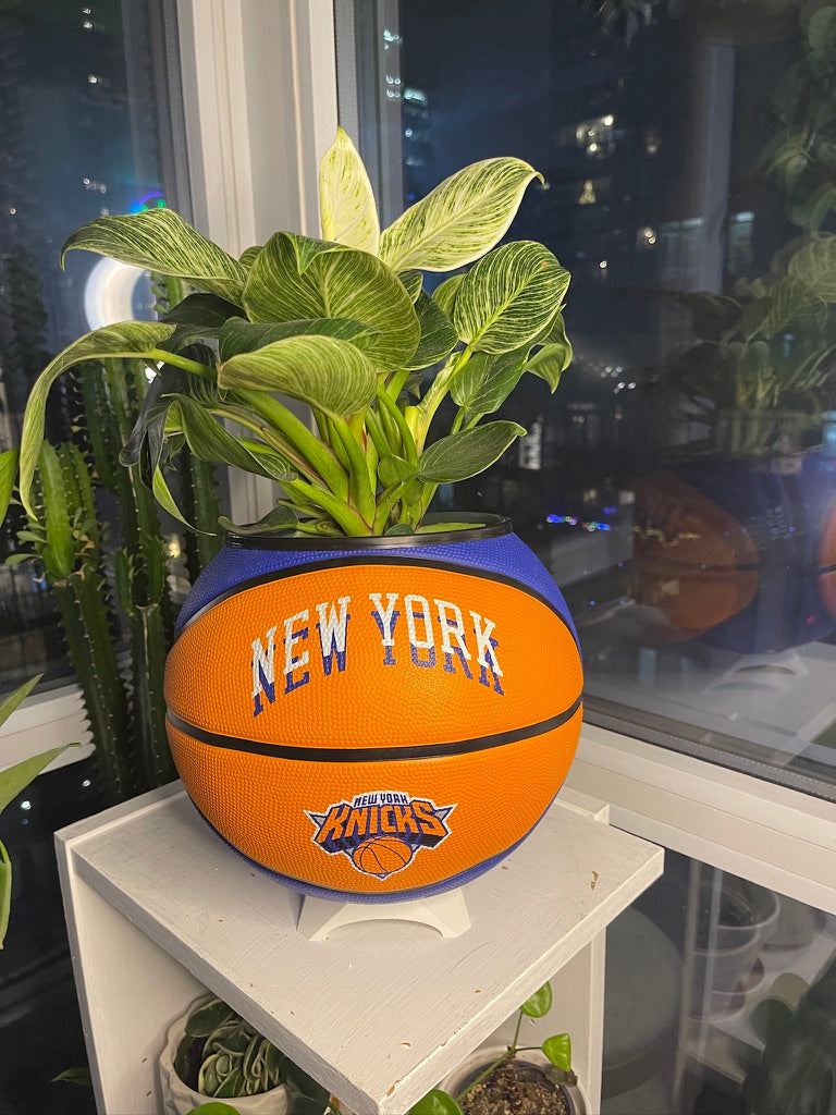 Large Basketball Planter (New York Knicks Modern)