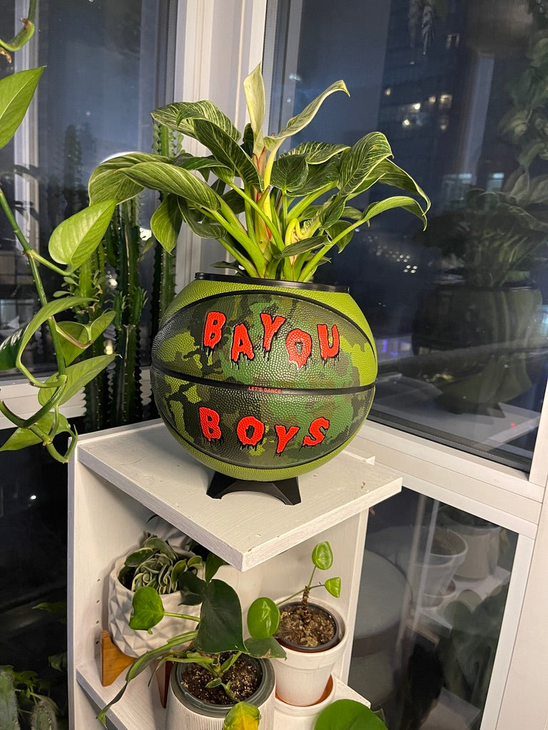 Nike Jordan Large Basketball Planter (Bayou Boys)