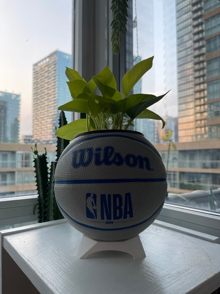 Mini Basketball Planter (NBA Grey)