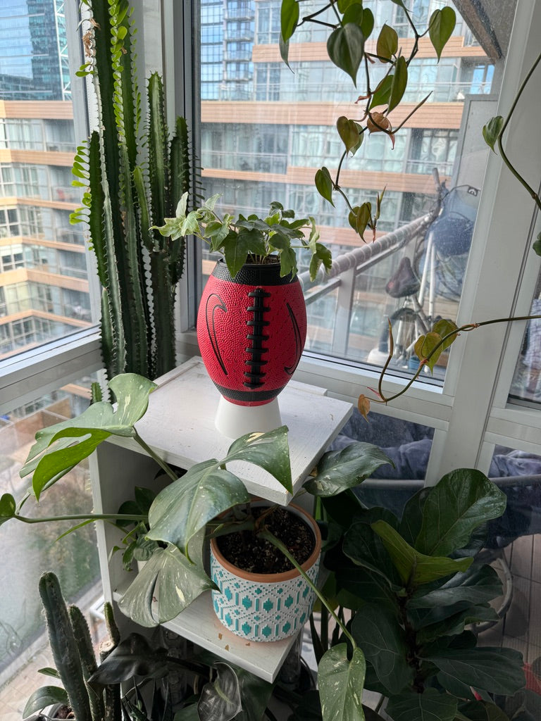 Nike Large Football Planter (Red Swooshed)