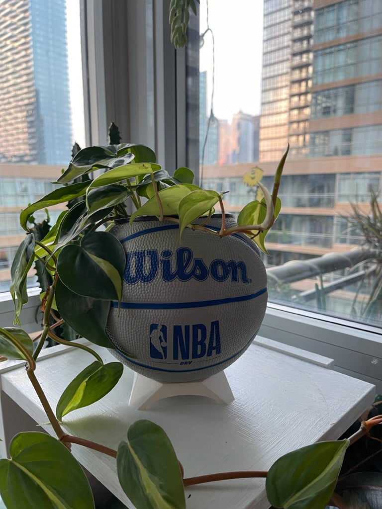 Mini Basketball Planter (NBA Grey)