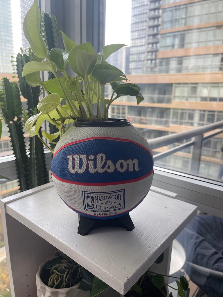 Mini Basketball Planter (New Jersey Nets)