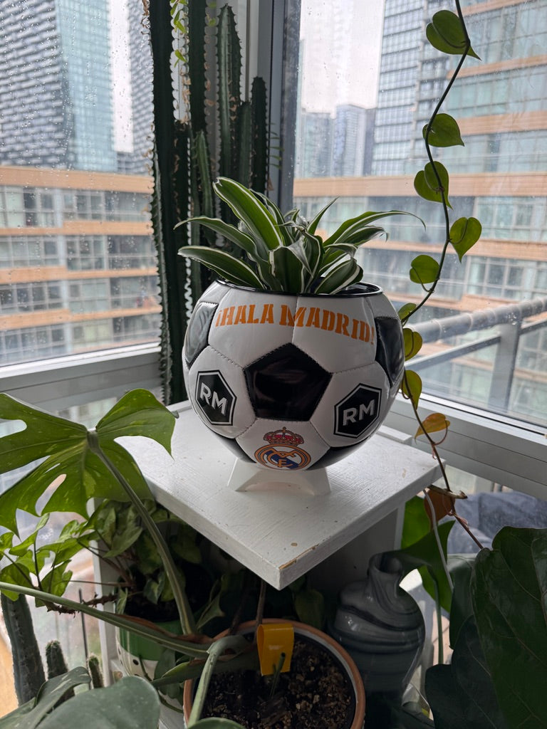 Large Soccer Ball Planter (Real Madrid CF)