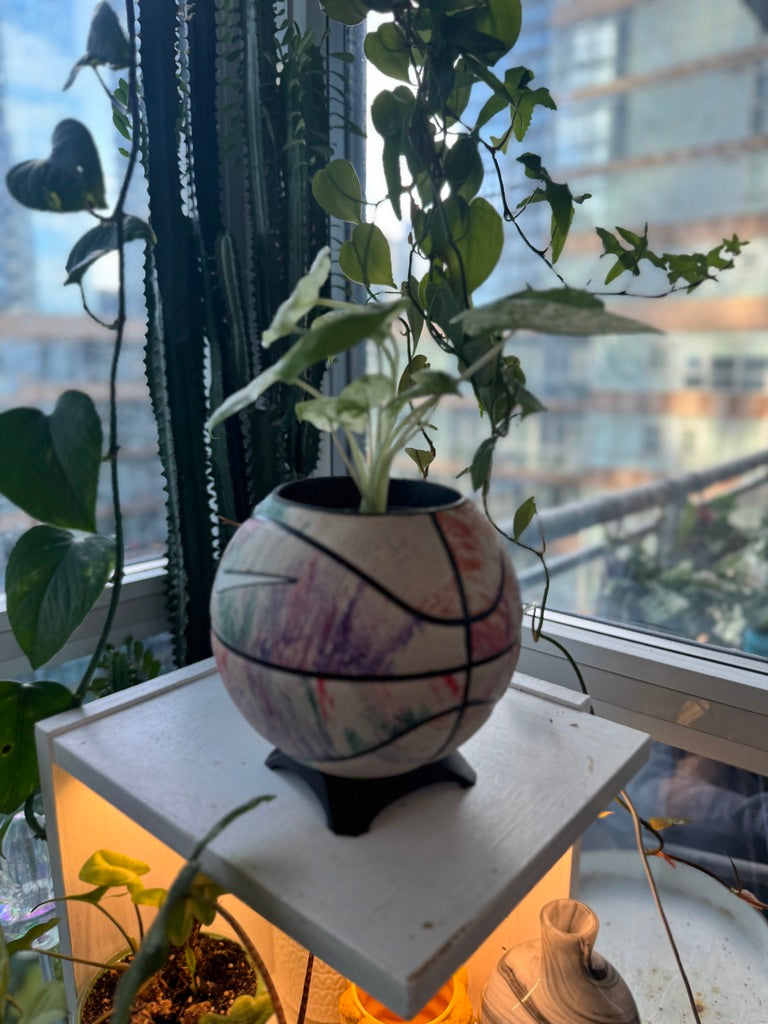 Nike Mini Basketball Planter (Pastel Graffiti)
