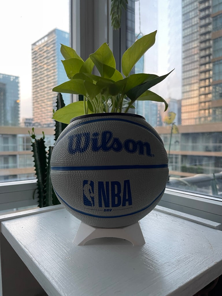 Mini Basketball Planter (NBA Grey)