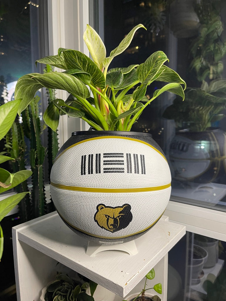 Large Basketball Planter (Memphis Grizzlies)
