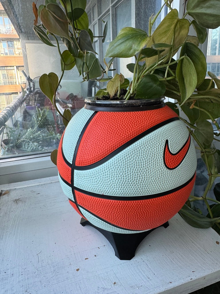 Nike Mini Basketball Planter (Teal Splash)
