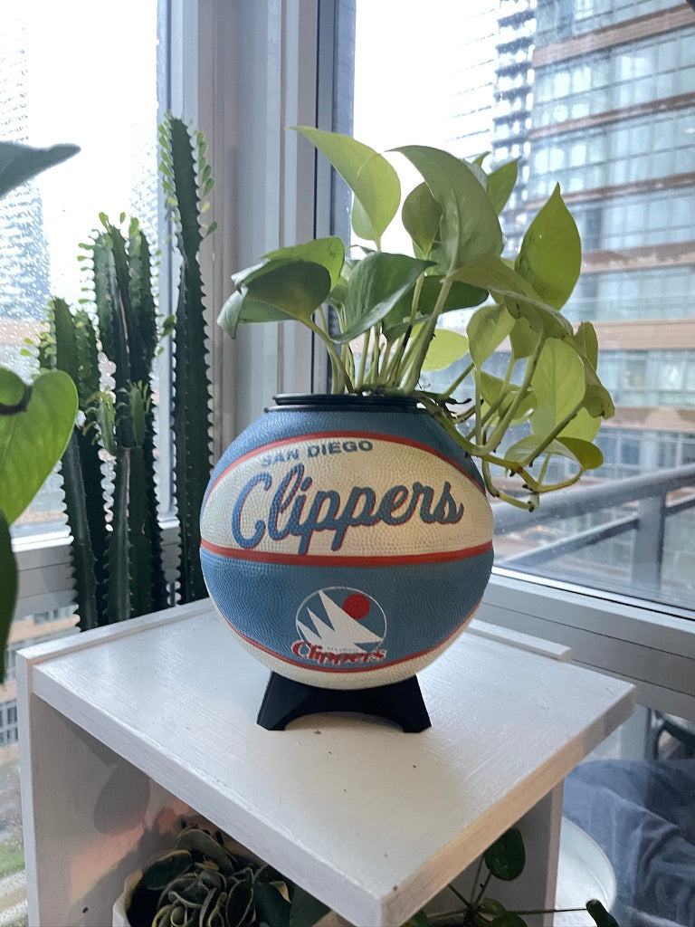 Mini Basketball Planter (San Diego Clippers)