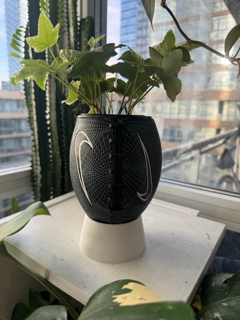 Nike Mini Football Planter (Black Web)